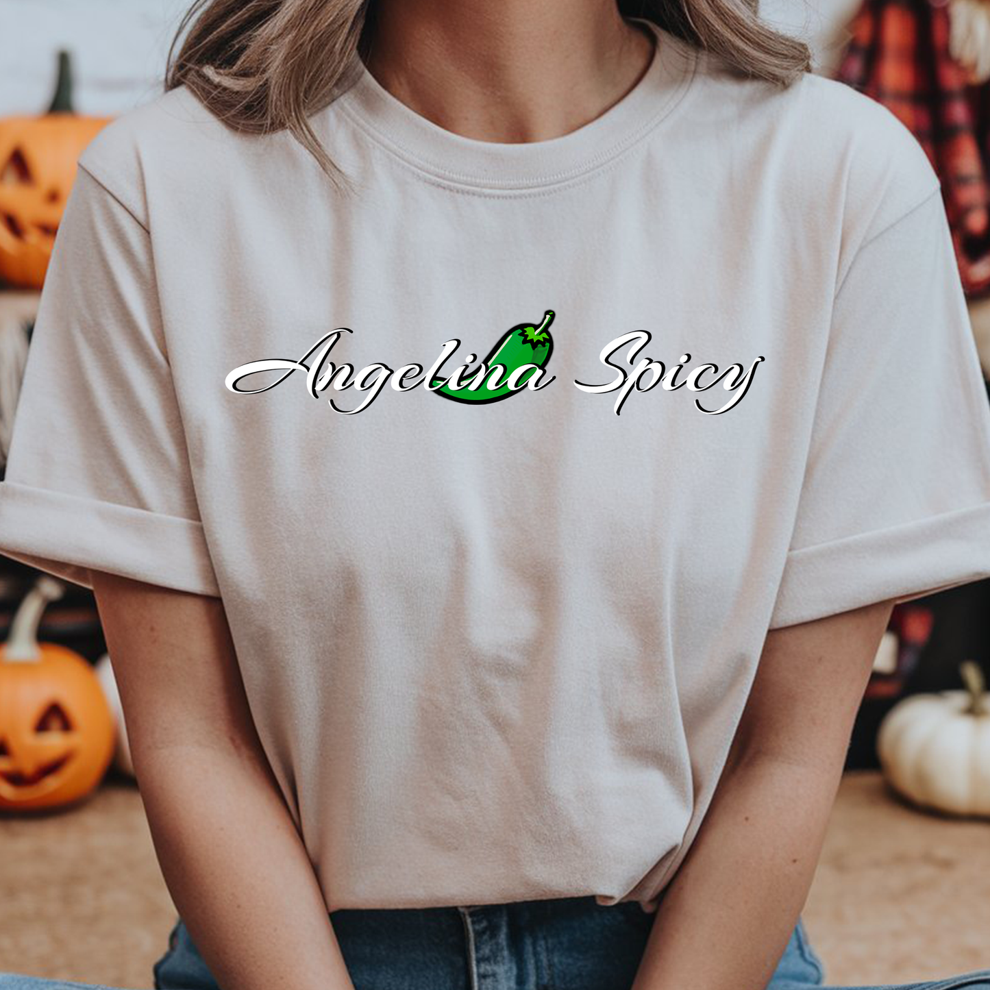 Angelina Spicy Long Logo Tee