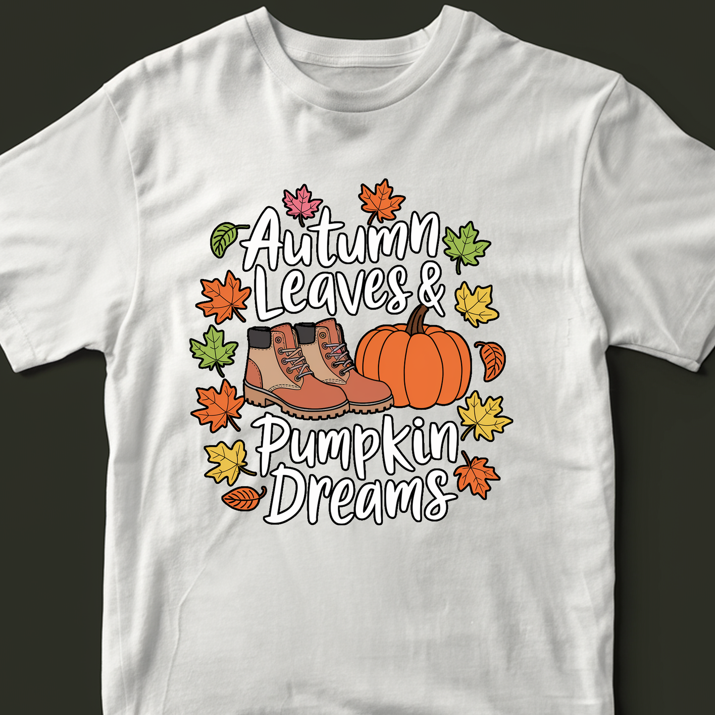 Fall Autumn Leaves & Pumpkin Dreams