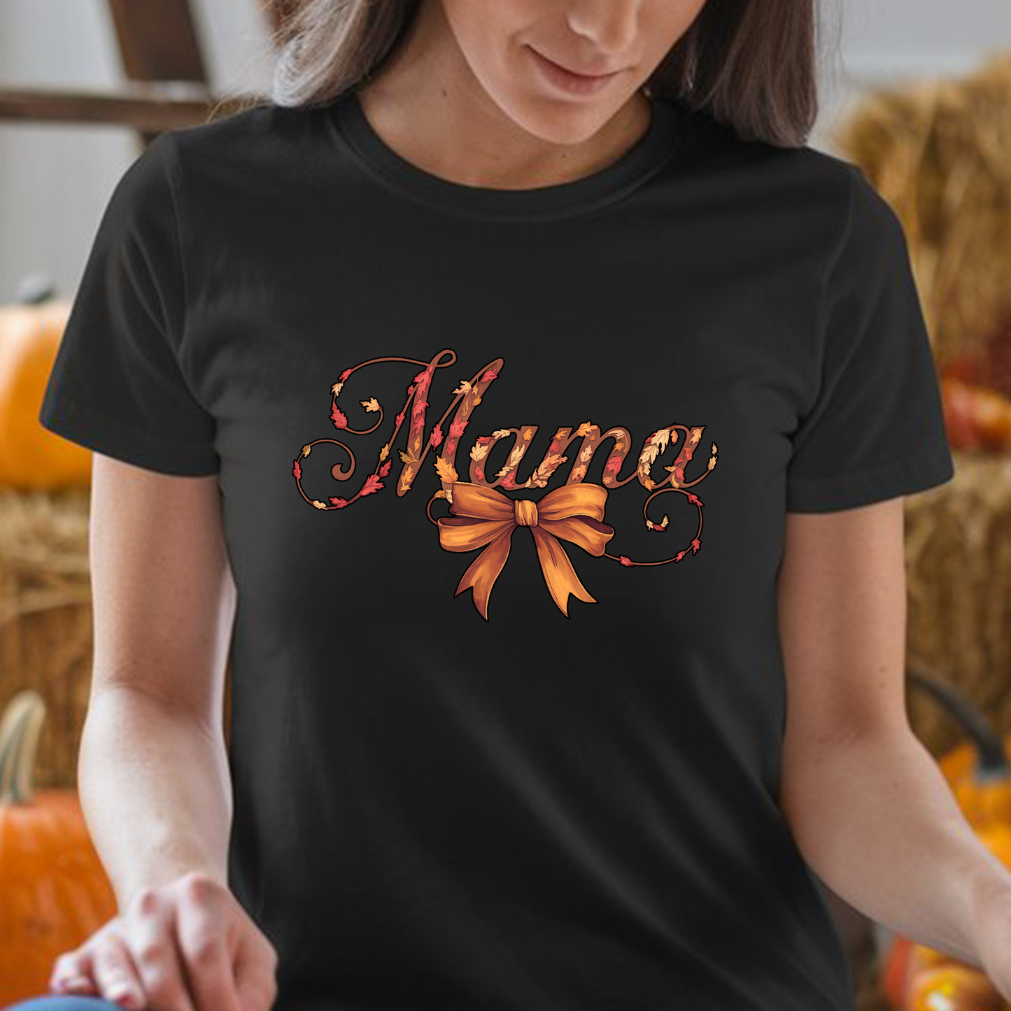 Mom Mama Fall Cursive Unisex 100% cotton