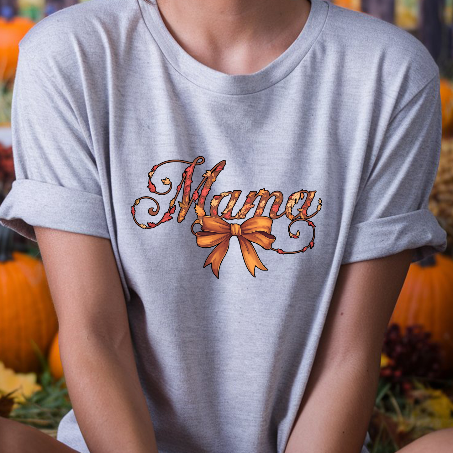 Mom Mama Fall Cursive Unisex 100% cotton