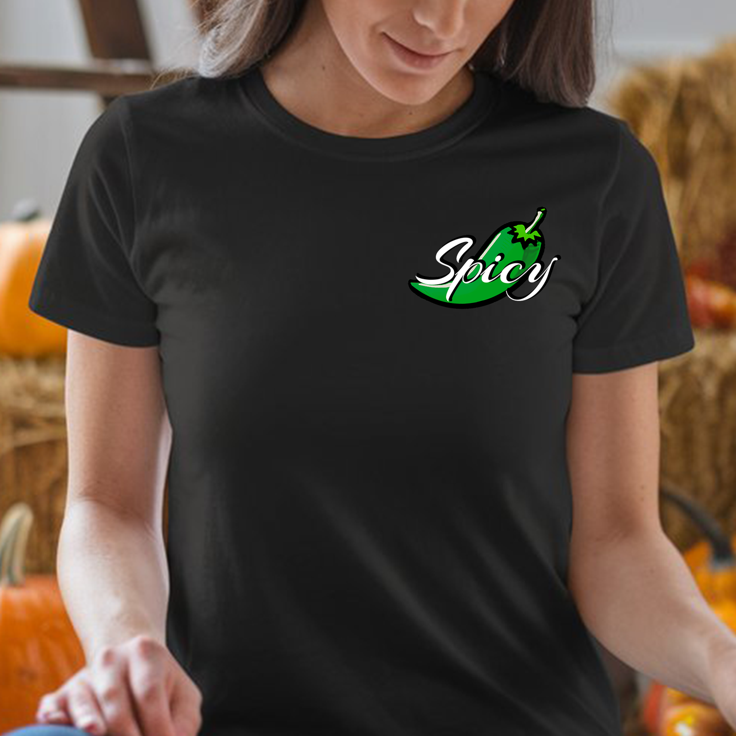 Angelina Small Spicy Tee Logo