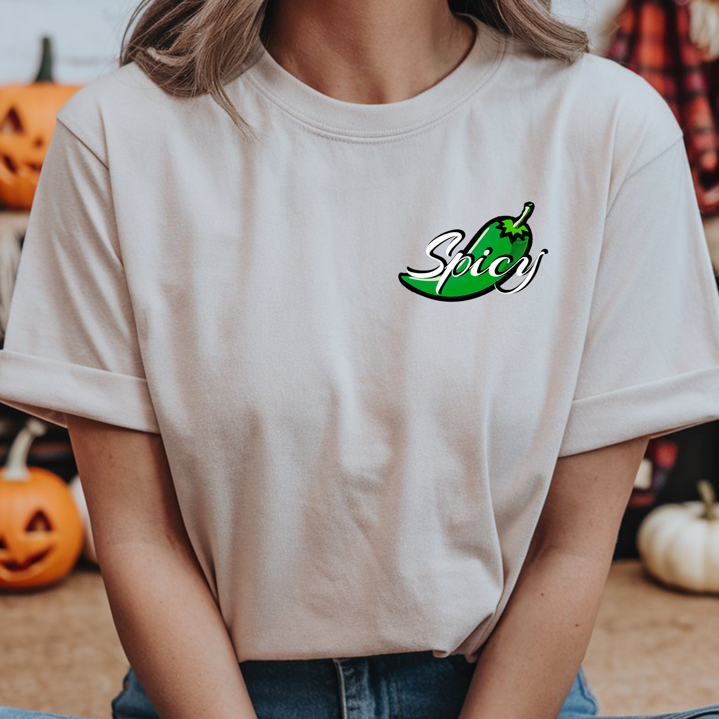 Angelina Small Spicy Tee Logo