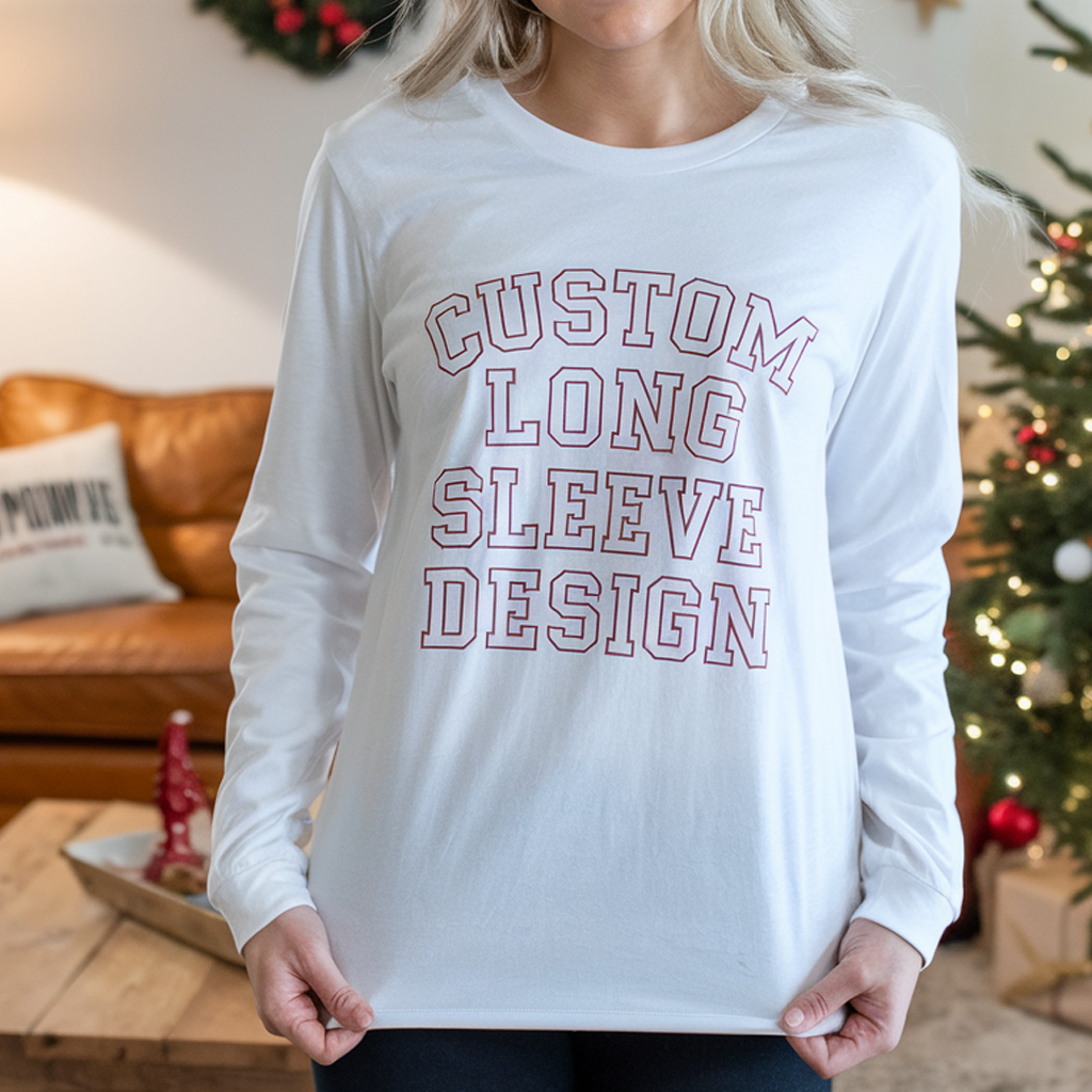 Custom Long Sleeve Gilden Cotton Unisex Shirt