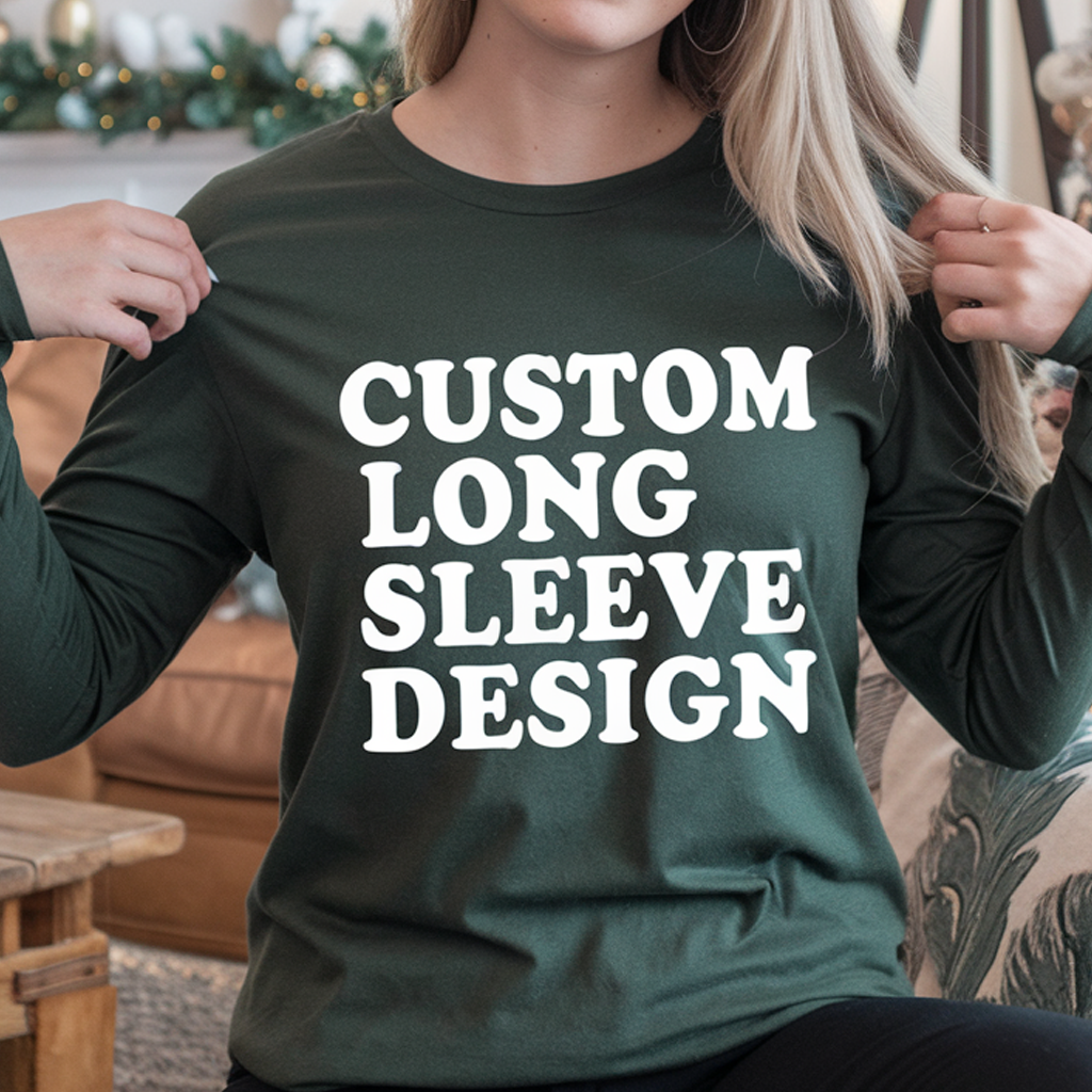 Custom Long Sleeve Gilden Cotton Unisex Shirt