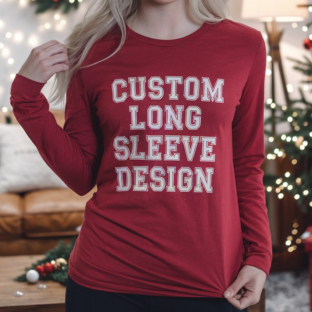 Custom Long Sleeve Gilden Cotton Unisex Shirt