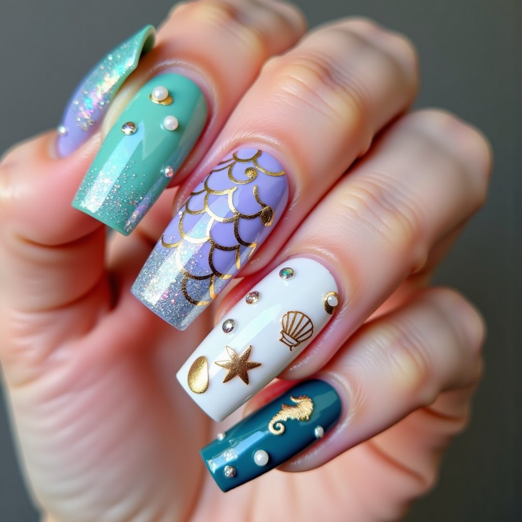 Mermaid Fantasy Nail Set