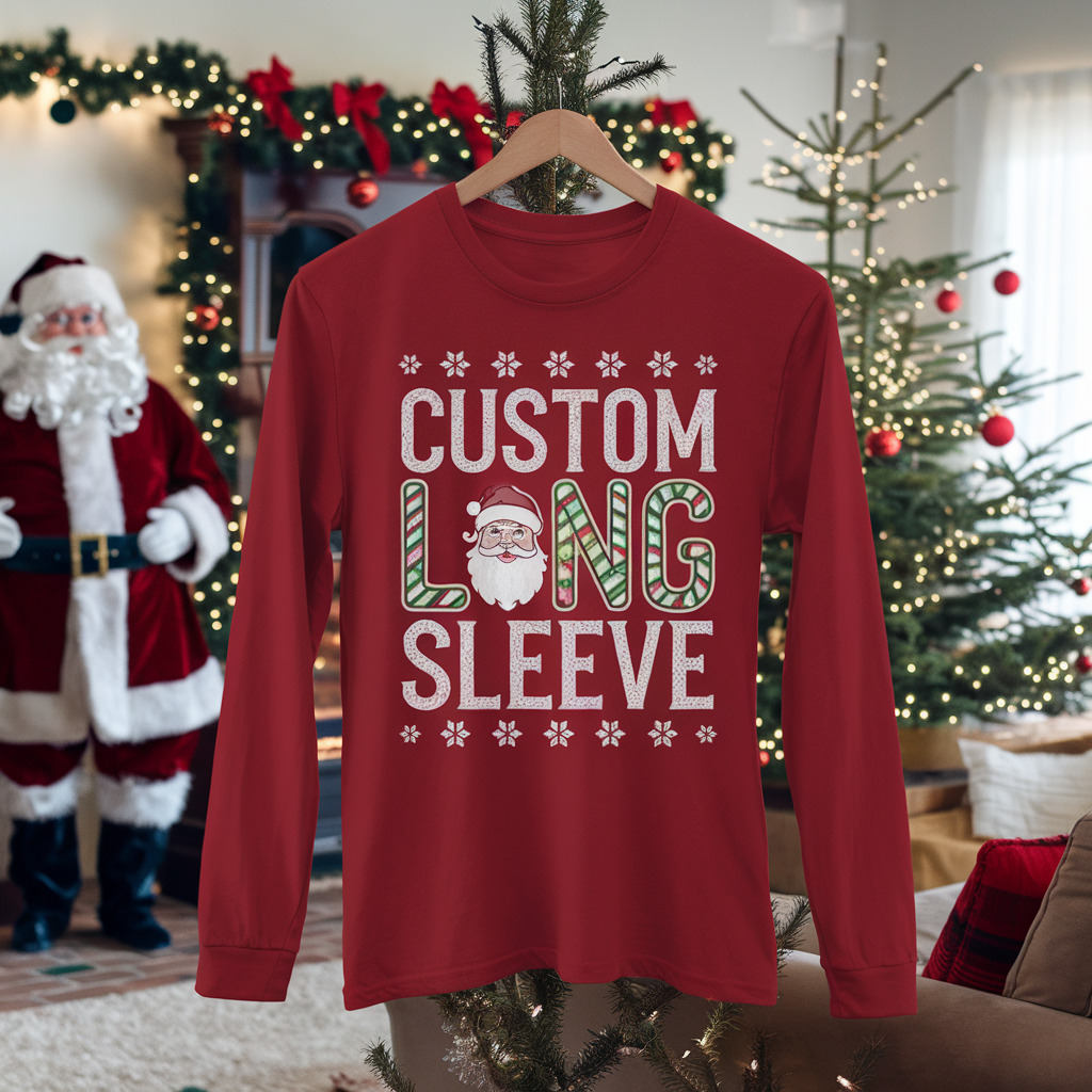 Custom Long Sleeve Gilden Cotton Unisex Shirt